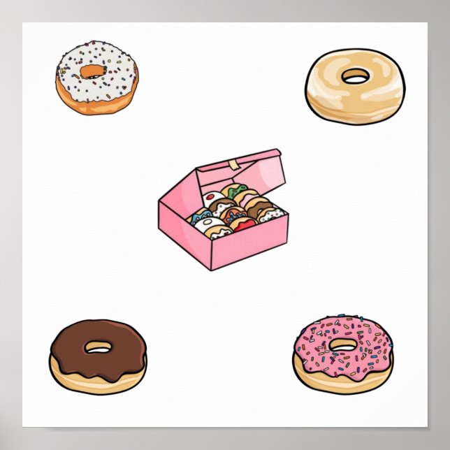 Sammlung von Donuts Poster (Vorne)