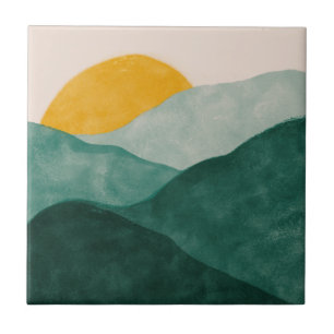 Sammlung von grün und gelb gezogenen Zangen Fliese