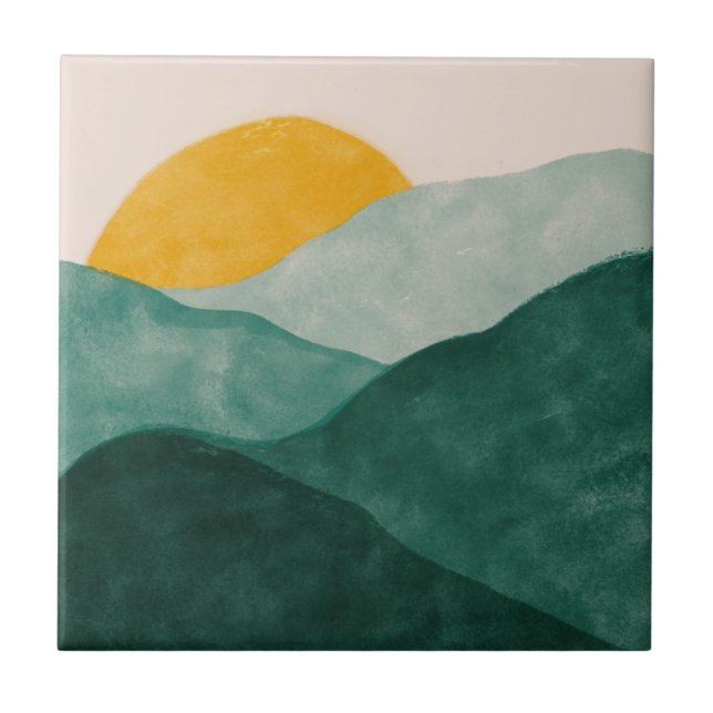 Sammlung von grün und gelb gezogenen Zangen Fliese (Vorderseite)