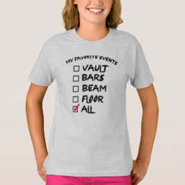 Sammlung von Gymnastikveranstaltungen T-Shirt
