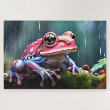 Sammlung von Jigsaw Puzzle Frogs aus Costa Rica