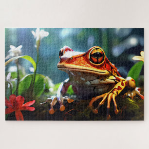 Sammlung von Jigsaw Puzzle Frogs aus Costa Rica