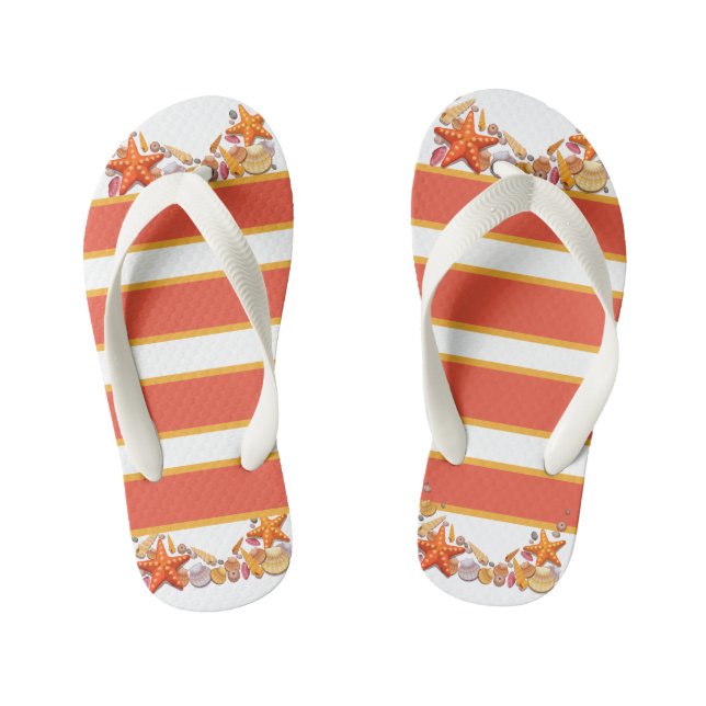 Sammlung von Kinderausdrücken - Mädchen Flip Flops (Fußbett)