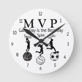 Sammlung von Kinderausdrücken - Runde Wanduhr