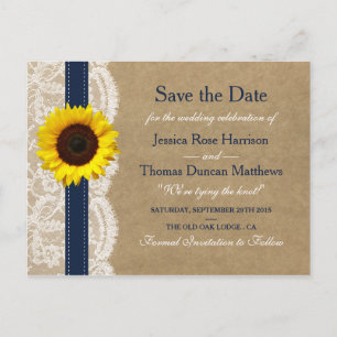 Sammlung von Kraft, Spitzen und Sonnenblumen - Mar Ankündigungspostkarte