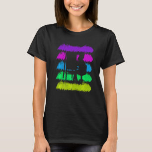 Sammlung von Kunstwerken spielerische Farben mit S T-Shirt