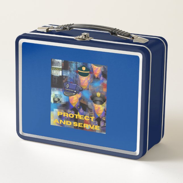 Sammlung von Polizeigutachten Metall Brotdose (Vorderseite)