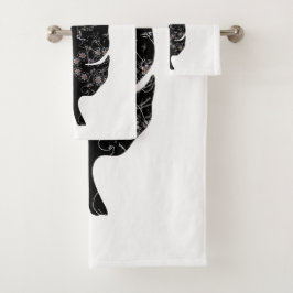 Sammlung von Regenwald Badhandtuch Set