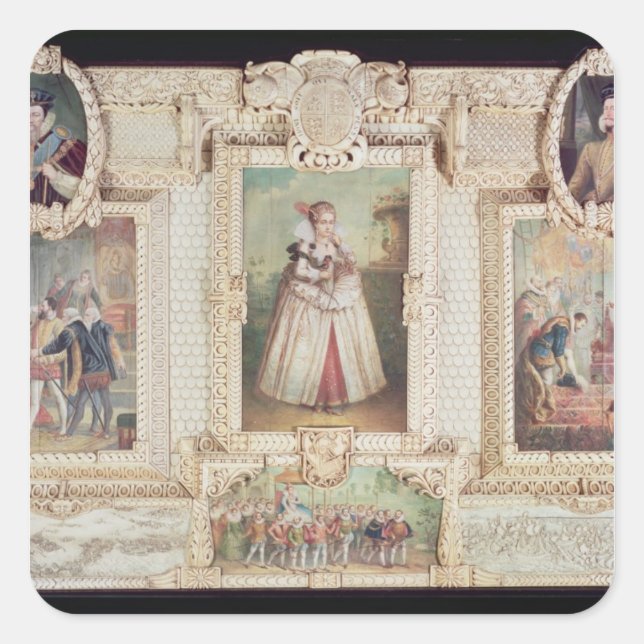 Sammlung von sechs Miniaturen Quadratischer Aufkleber (Vorderseite)