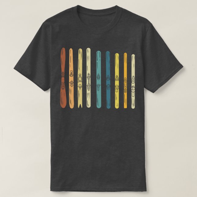 Sammlung von Skischulen T-Shirt (Design vorne)