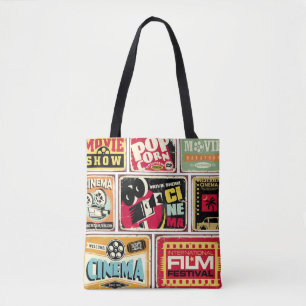 Sammlung von Vintage-Kino-Zinnschildern. Filmindus