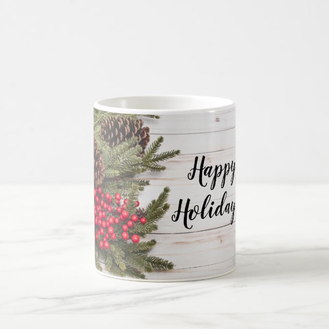 Sammlung Wreath und Holly Holiday Kaffeetasse (Mittel)