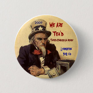 sammy, 2009, sind wir   Tea'd, besteuert Button