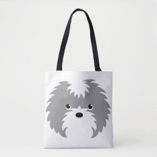 Sammy Dog Tote Bag (Grau)