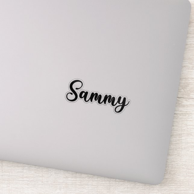 Sammy Name - Handgeschriebene Kalligrafie Aufkleber (Detail)