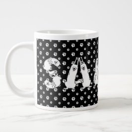 Sammy schrieb in Samoyed Dog Letters Jumbo-Tasse