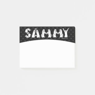 Sammy schrieb in Samoyed Dog Letters Post-it Klebezettel