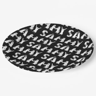 Sammy schrieb in Samoyed Letters Pappteller
