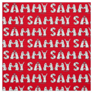 Sammy schrieb in Samoyed Letters Stoff