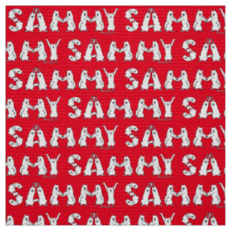 Sammy schrieb in Samoyed Letters Stoff