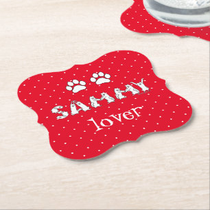 Sammy schrieb in Samoyed Letters Untersetzer