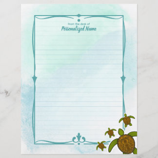 Sammy Sea Turtle Liner Paper Sheet