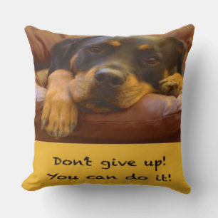 Sammy the Rottweiler Support Pillow Kissen