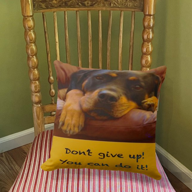 Sammy the Rottweiler Support Pillow Kissen (Von Creator hochgeladen)