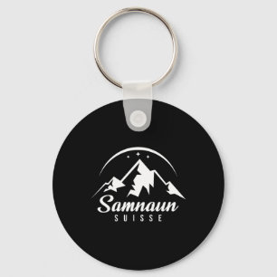 Samnaun Schweiz Skigebiet Skifahren Snowboarden Schlüsselanhänger