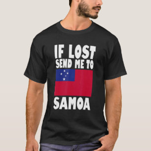 Samoa Flag Design Wenn verloren senden Sie mich na T-Shirt