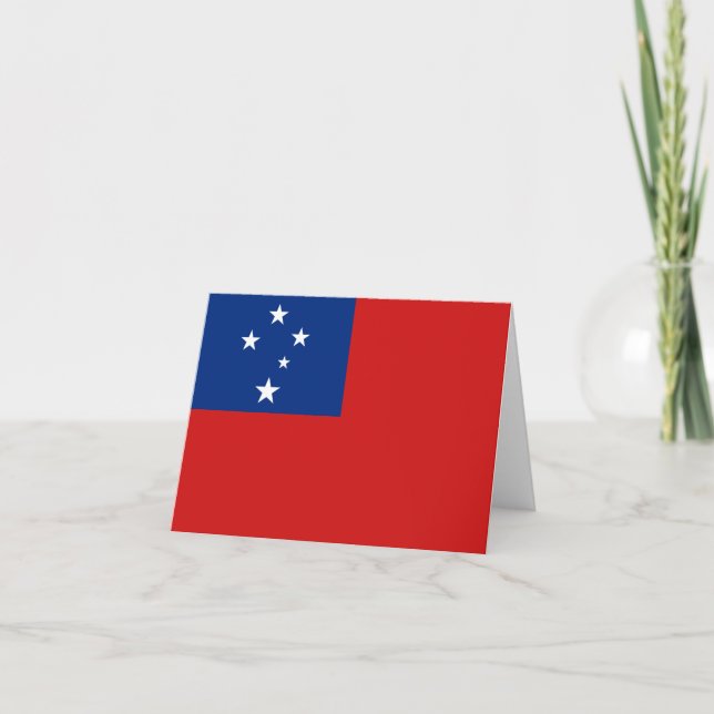 Samoa Flag Notecard Karte (Vorderseite)