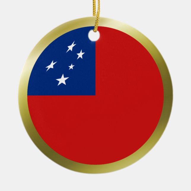 Samoa Flag Ornament (Vorne)