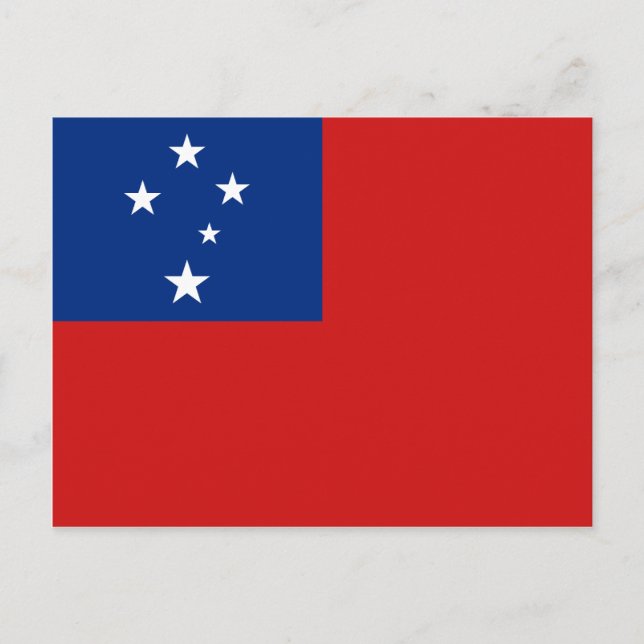 Samoa Flag Postkarte (Vorderseite)
