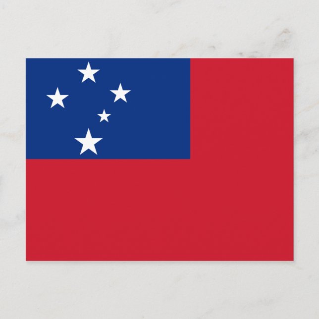 Samoa Flag Postkarte (Vorderseite)