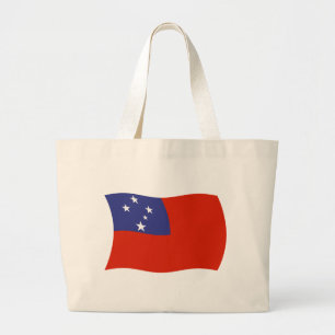 Samoa Flag Tote Bag Jumbo Stoffbeutel