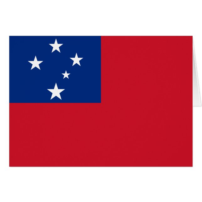 Samoa-Flagge (Vorderseite (Horizontal))