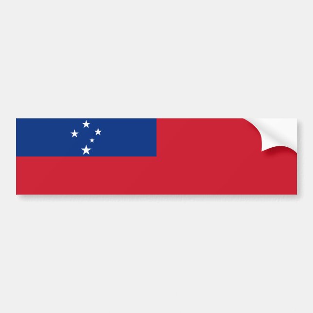 Samoa-Flagge Autoaufkleber (Vorne)