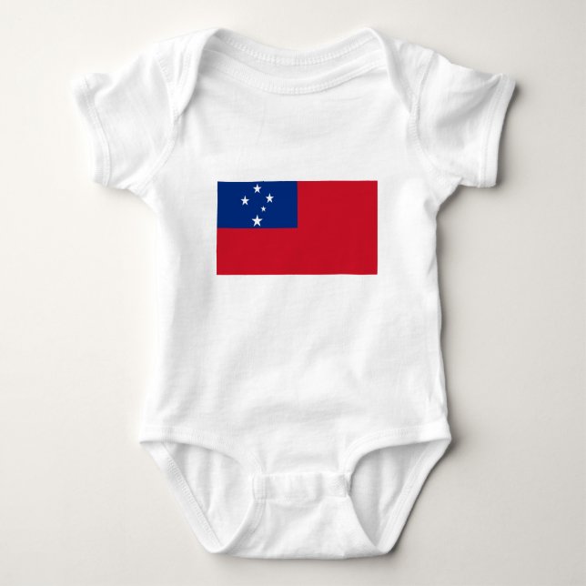 Samoa-Flagge Baby Strampler (Vorderseite)