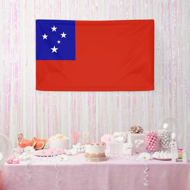 Samoa-Flagge Banner (Party)