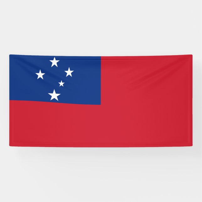 Samoa-Flagge Banner (Horizontal)