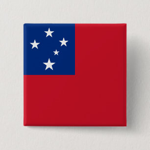 Samoa-Flagge Button