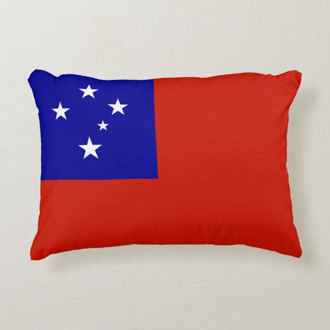 Samoa-Flagge Dekokissen (Vorderseite)