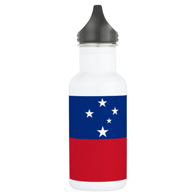 Samoa-Flagge Edelstahlflasche (Links)