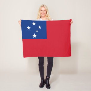 Samoa-Flagge Fleecedecke
