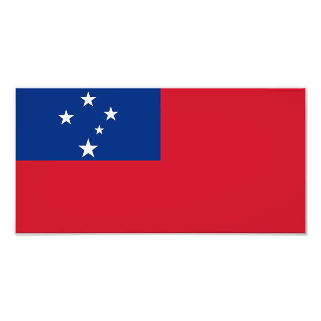 Samoa-Flagge Fotodruck (Vorne)