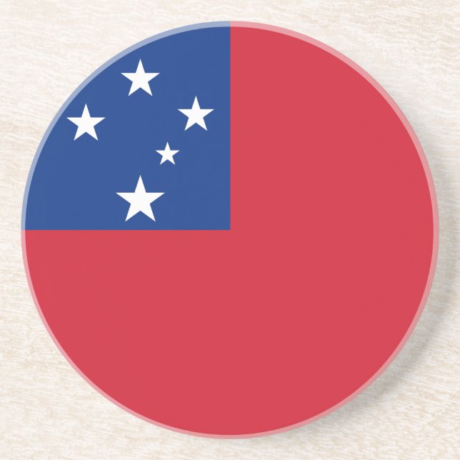 Samoa-Flagge Getränkeuntersetzer (Vorne)