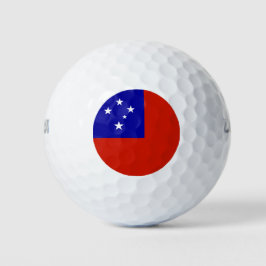 Samoa-Flagge Golfball