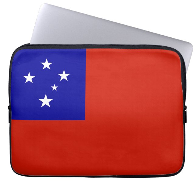 Samoa-Flagge Laptopschutzhülle (Vorderseite)