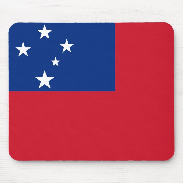 Samoa-Flagge Mousepad (Vorne)