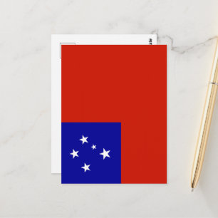 Samoa-Flagge Postkarte